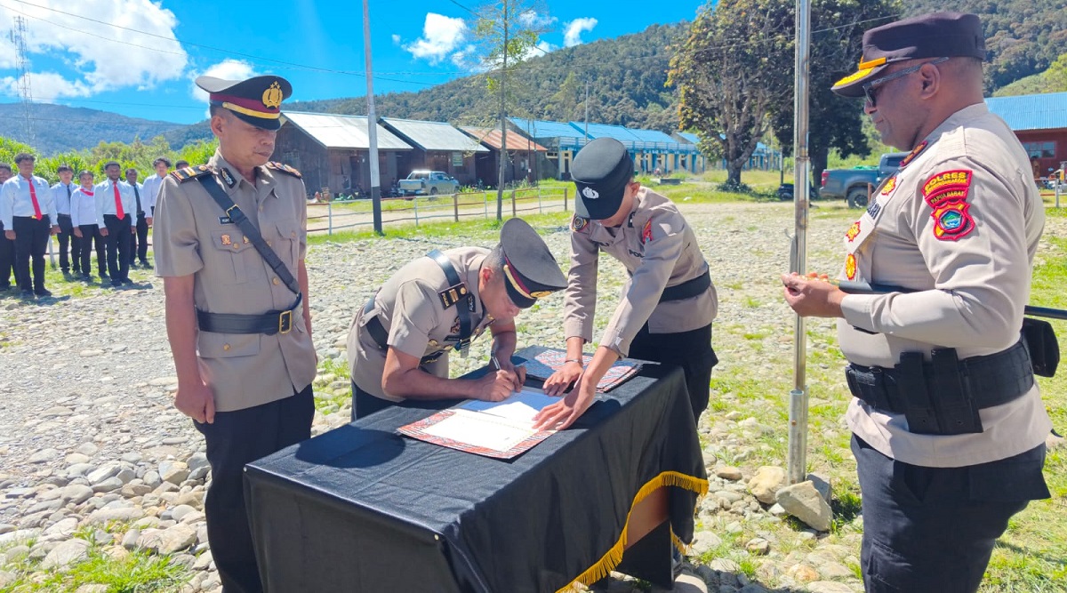 Polres Pegunungan Arfak Gelar Sertijab Kabag