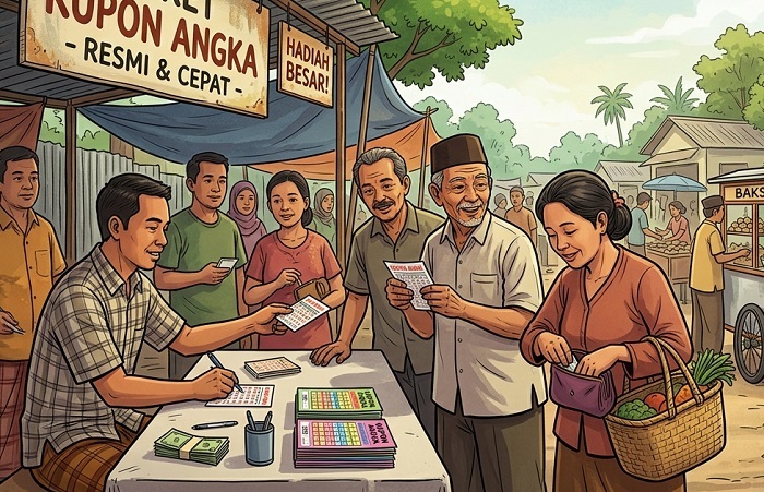 Praktik Perjudian Kupon Angka di Timika