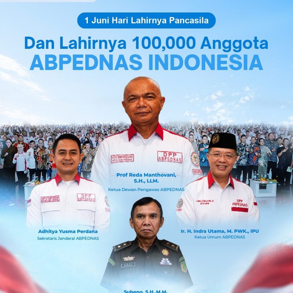 ABPEDNAS Catat Sejarah, Raih 100 Ribu Anggota di Peringatan Hari Lahir Pancasila 2026