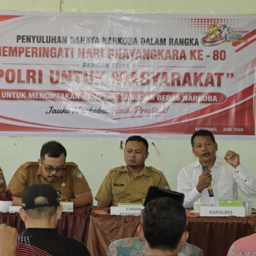 Peringati Hari Bhayangkara ke-80, Satresnarkoba Polres Ketapang Edukasi Warga Lawan Peredaran Narkoba