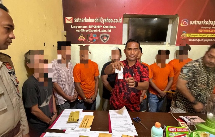 Satresnarkoba Polres Rokan Hilir Musnahkan Ratusan Gram Sabu dan Puluhan Pil Ekstasi