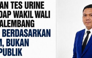 Soal Desakan Tes Urine Wakil Wali Kota Palembang