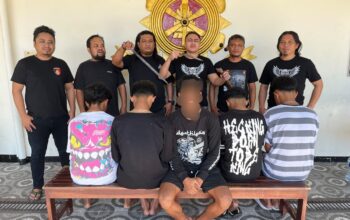 URC Resmob Bitung Bekuk 4 Remaja Tersangka Pelaku Penganiayaan