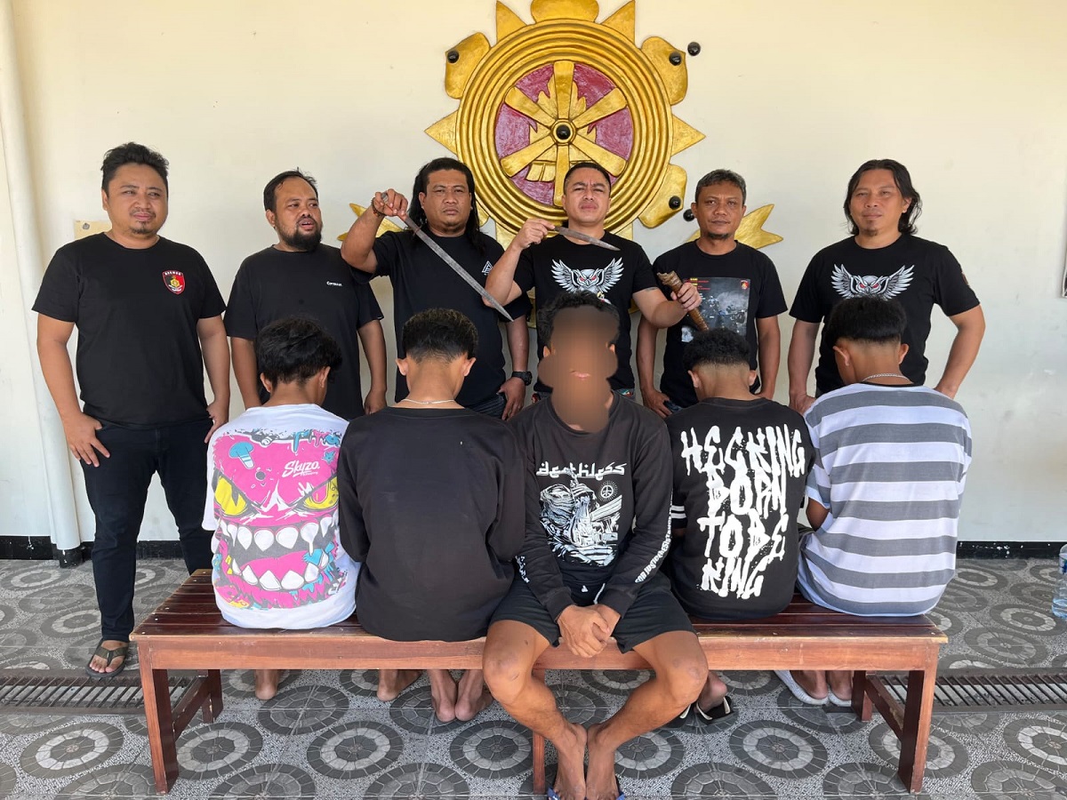 URC Resmob Bitung Bekuk 4 Remaja Tersangka Pelaku Penganiayaan
