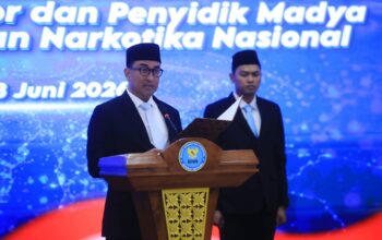 BNN RI Lantik Pejabat Administrator dan Penyidik Madya, Komjen Suyudi Tekankan Soliditas, Integritas, dan Sinergitas