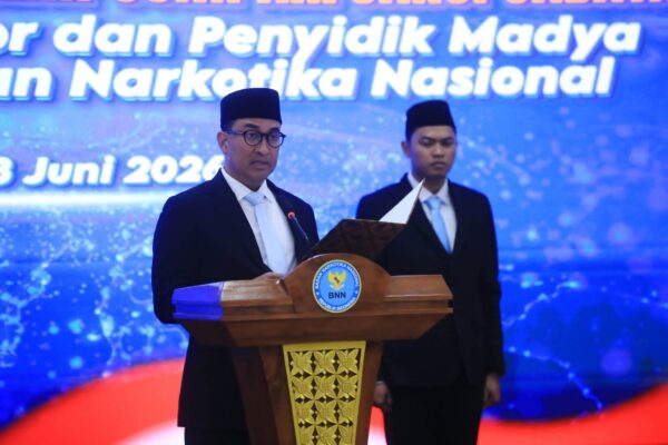 BNN RI Lantik Pejabat Administrator dan Penyidik Madya, Komjen Suyudi Tekankan Soliditas, Integritas, dan Sinergitas