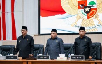 Rapat Paripurna DPRD Kabupaten Sukabumi membahas dan menyetujui Raperda Pertanggungjawaban APBD Tahun Anggaran 2025.