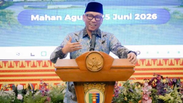 Gubernur Lampung Rahmat Mirzani Djausal menghadiri Rakernas ALPTK PTMA dan menyampaikan program Satu Desa Satu Sarjana di Bandar Lampung.