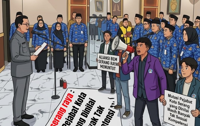 Aliansi BEM Serang Raya Soroti Mutasi Pejabat Pemkot Serang, Minta Penempatan Jabatan Berbasis Kompetensi