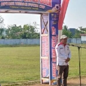Buka Turnamen APDESI Merah Putih Cup IV 2026, Bupati Sarolangun: Perkuat Silaturahmi dan Sinergi Pembangunan Desa