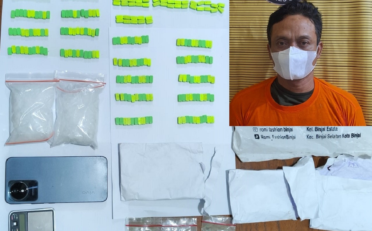 Diduga Edarkan Narkoba di Binjai Barat