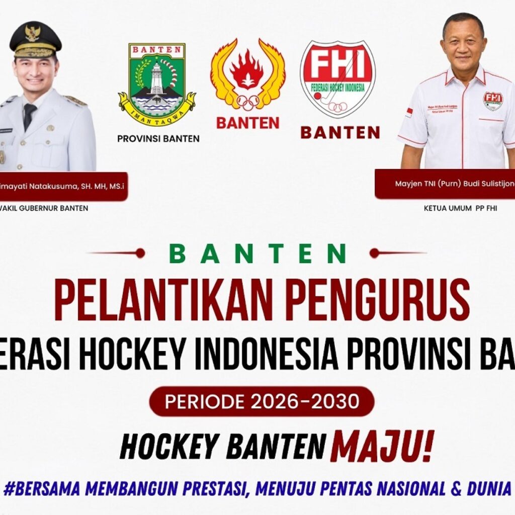 FHI Banten Kukuhkan Pengurus Baru, Fokus Kembangkan Atlet Hoki Berpres-tasi
