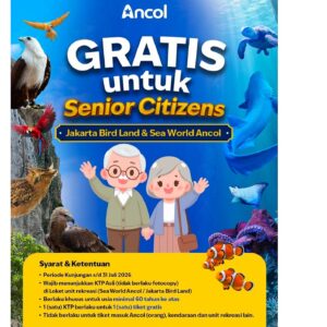 Kabar Gembira! Lansia Bisa Masuk Gratis Sea World Ancol dan Jakarta Bird Land hingga Akhir Juli