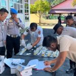 Kapolres Aceh Selatan Pimpin Langsung Gaktibplin, 50 Personel Jalani Tes Urine dan Pemeriksaan Senjata Dinas