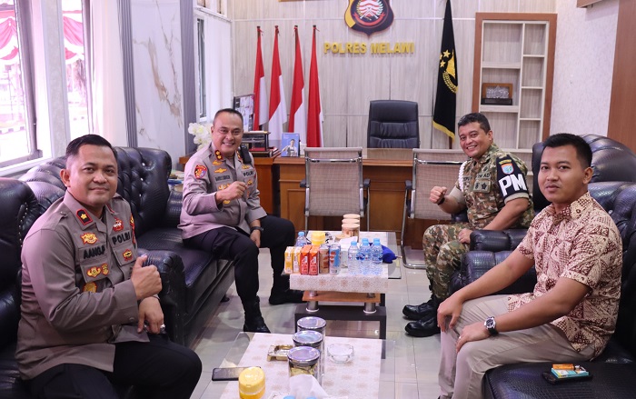 Kapolres Melawi Terima Kunjungan Dandenpom XII/1 Sintang, Tegaskan Komitmen Perkuat Sinergi TNI-Polri