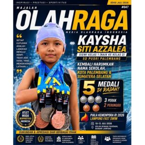 Kaysha Siti Azzalea Raih 5 Medali di Piala Kemenpora RI 2026, Harumkan Nama SD Pusri Palembang dan Sumsel