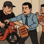 Kehadiran Oknum Aparat saat Penarikan Kendaraan