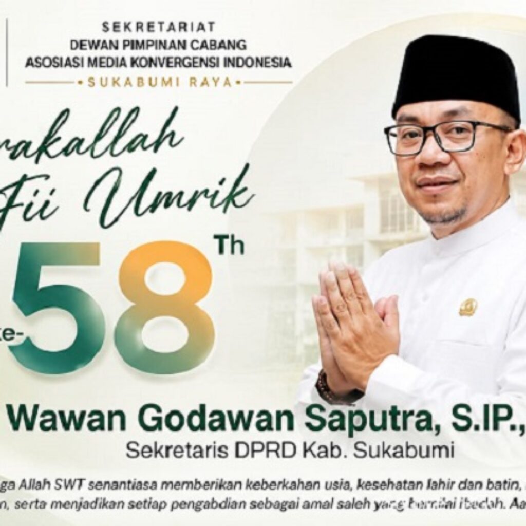 Ketua AMKI Sukabumi Raya Sampaikan Ucapan Selamat Ulang Tahun untuk Sekretaris DPRD Sukabumi, Harapkan Pelayanan Publik Makin Berkualitas