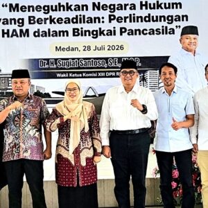 Komisi XIII DPR RI dan Kementerian Hukum Sosialisasikan Perlindungan HAM di UIN Sumut, Sugiat Santoso Soroti Bahaya Main Hakim Sendiri
