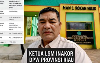 LSM INAKOR Riau Minta Audit Teknis Pembangunan MAN 1 Rokan Hilir