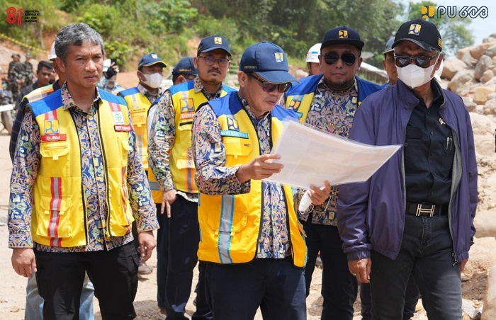 Menteri PU Tinjau Pembangunan Sabo Dam di Tapanuli Tengah