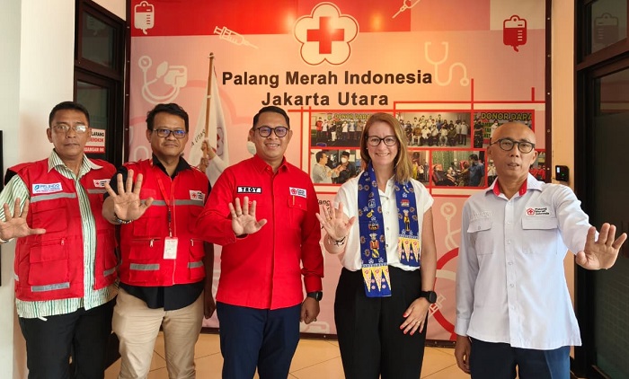 PMI Jakarta Utara Terima Kunjungan Akademisi Umeå University Swedia