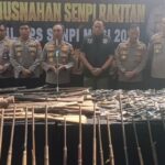 Polda Sumsel Musnahkan 397 Senjata Api Ilegal Hasil Operasi Senpi Musi 2026, Ungkap 32 Kasus dan Amankan 31 Tersangka