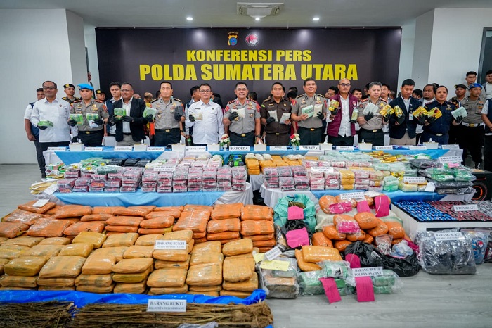 Polda Sumut Ungkap 3.865 Kasus Narkoba Semester I