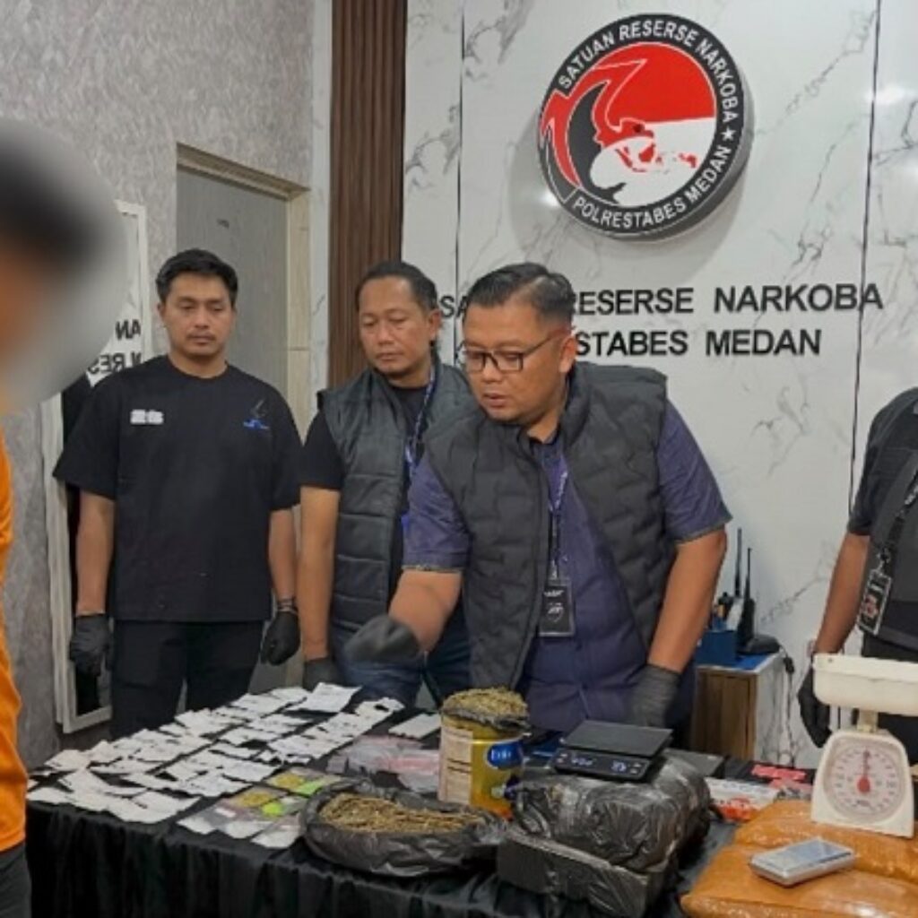 Polrestabes Medan Bongkar Sindikat Narkoba Lintas Provinsi, Modus Kirim Sabu dan Ekstasi Lewat Jasa Ekspedisi