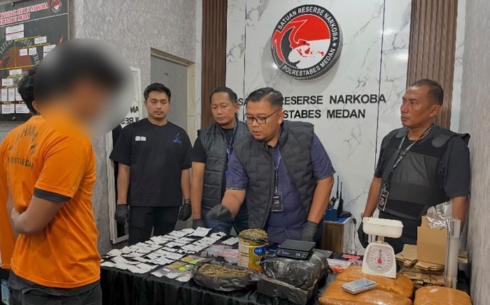 Polrestabes Medan Bongkar Sindikat Narkoba Lintas Provinsi