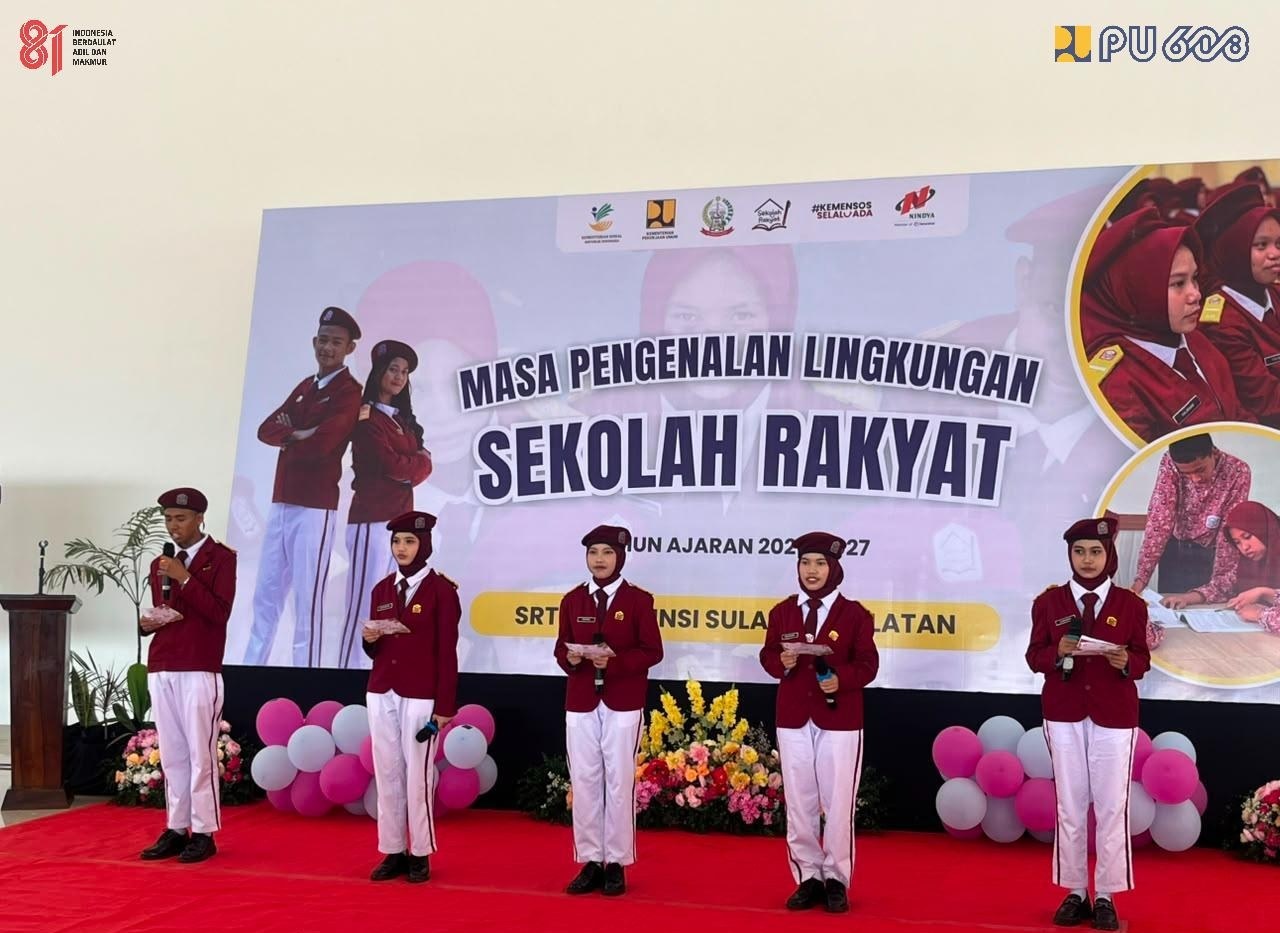 Ratusan Siswa Antusias Ikuti MPLS di Sekolah Rakyat Terintegrasi Sulsel, Fasilitas Modern dan Asrama Jadi Daya Tarik