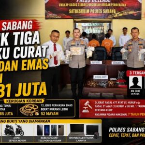 Satreskrim Polres Sabang Ungkap Pencurian Rp481 Juta, Dua Pelaku Ditahan