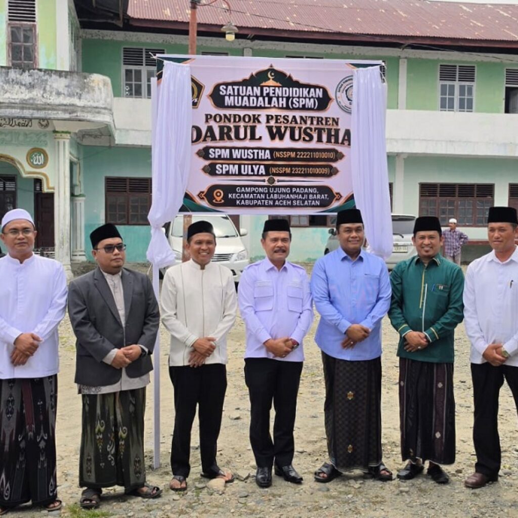 Sekda Aceh Selatan Resmikan Satuan Pendidikan Muadalah Dayah Darul Wustha, Tegaskan Komitmen Perkuat Pendidikan Islam