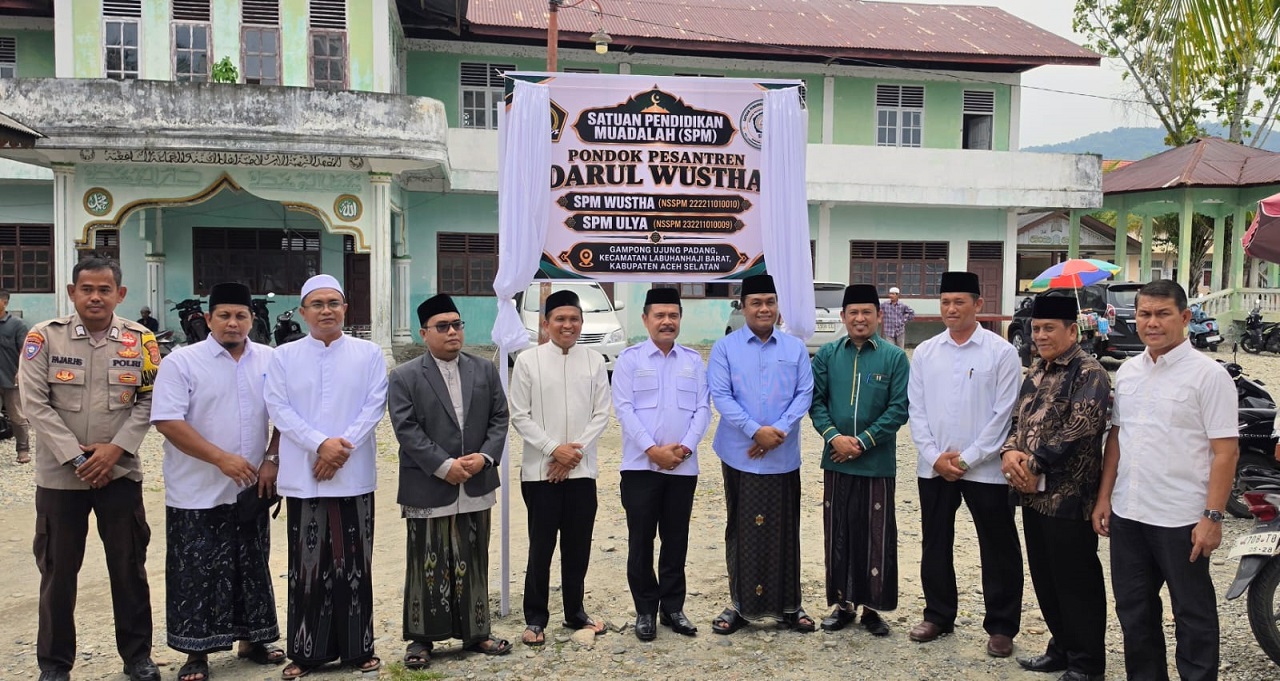 Sekda Aceh Selatan Resmikan Satuan Pendidikan Muadalah Dayah Darul Wustha, Tegaskan Komitmen Perkuat Pendidikan Islam