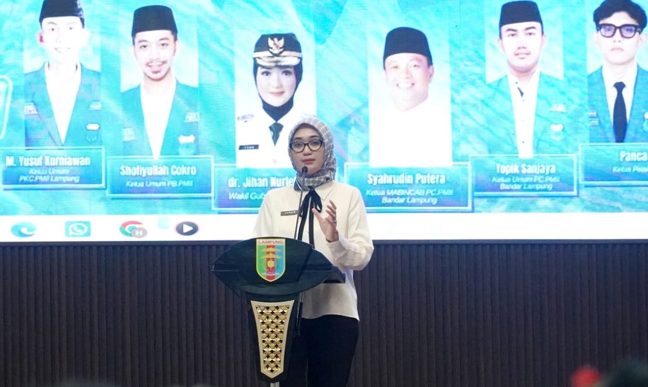 Wagub Lampung Jihan Nurlela Ajak Kader PMII Jadi Pemimpin Berintegritas