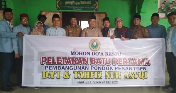 Wakil Ketua Komisi XIII DPR RI H. Sugiat Santoso Hadiri Peletakan Batu Pertama Ponpes Dai & Tahfiz Nur Asyqi di Deli Serdang
