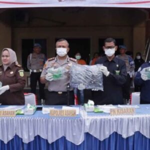 Polres Asahan Musnahkan 8,7 Kg Sabu dan Ratusan Vape Narkotika