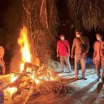 Polres Langkat Musnahkan Dua Lokasi Diduga Tempat Penyalahgunaan Narkoba di Desa Bubun