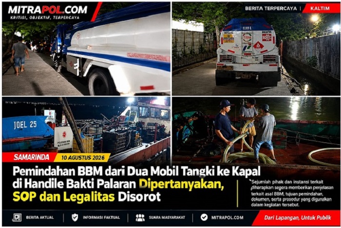 Aktivitas Pemindahan Solar ke Kapal di Palaran Disorot, Legalitas dan SOP Dipertanyakan
