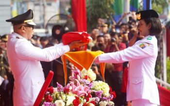 Gubernur Lampung Pimpin Upacara HUT Ke-81 RI