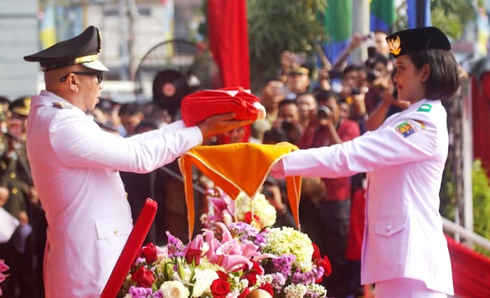 Gubernur Lampung Pimpin Upacara HUT Ke-81 RI