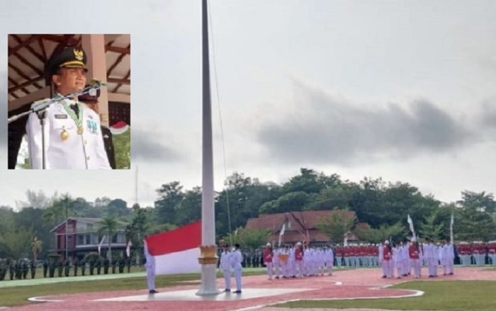 HUT ke-81 RI, Bupati Sarolangun Hurmin Pimpin Upacara