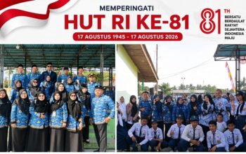 HUT ke-81 RI di Palaran Berlangsung Khidmat, Kepala SMPN 49 Samarinda Apresiasi Kekompakan Insan Pendidikan