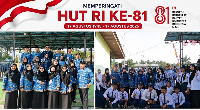 HUT ke-81 RI di Palaran Berlangsung Khidmat, Kepala SMPN 49 Samarinda Apresiasi Kekompakan Insan Pendidikan