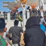 Hari Damai Aceh XXI Berujung Ricuh, Massa dan Aparat Bentrok Usai Bendera Merah Putih Diturunkan