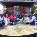 Harkop Harnas UMKM 2026, Kapolres Lebak Hadiri Masak Besar 3.000 Porsi Nasi Goreng Ruhay