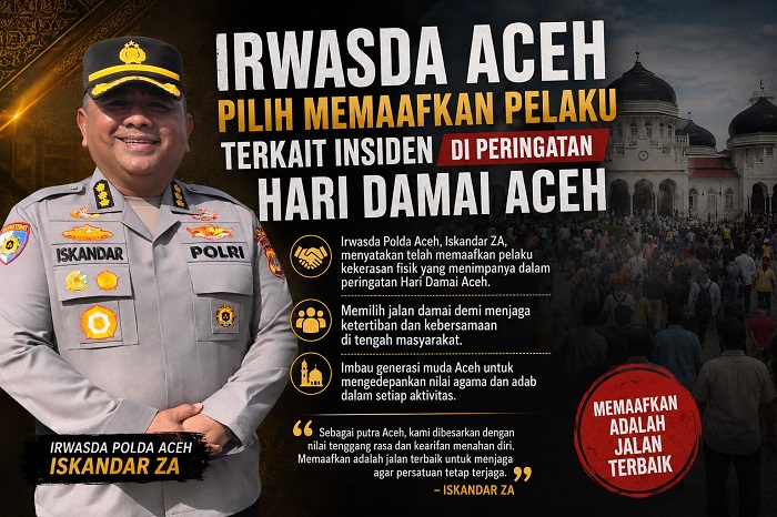 Irwasda Polda Aceh Maafkan Pelaku Pemukulan Saat Hari Damai Aceh