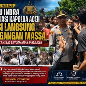 Kapolda Aceh Turun Langsung Redam Ketegangan Massa di Masjid Raya Baiturrahman