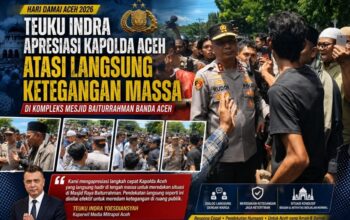 Kapolda Aceh Turun Langsung Redam Ketegangan Massa di Masjid Raya Baiturrahman