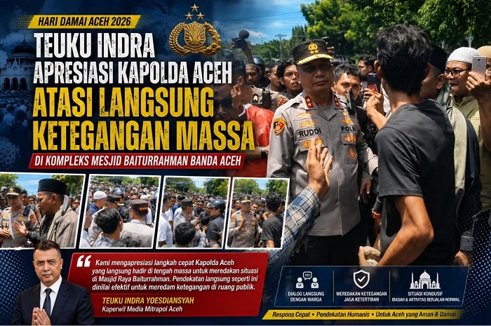 Kapolda Aceh Turun Langsung Redam Ketegangan Massa di Masjid Raya Baiturrahman